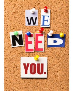 We Need You