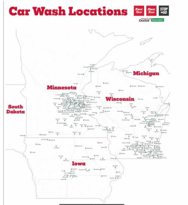 Kwik Trip Map